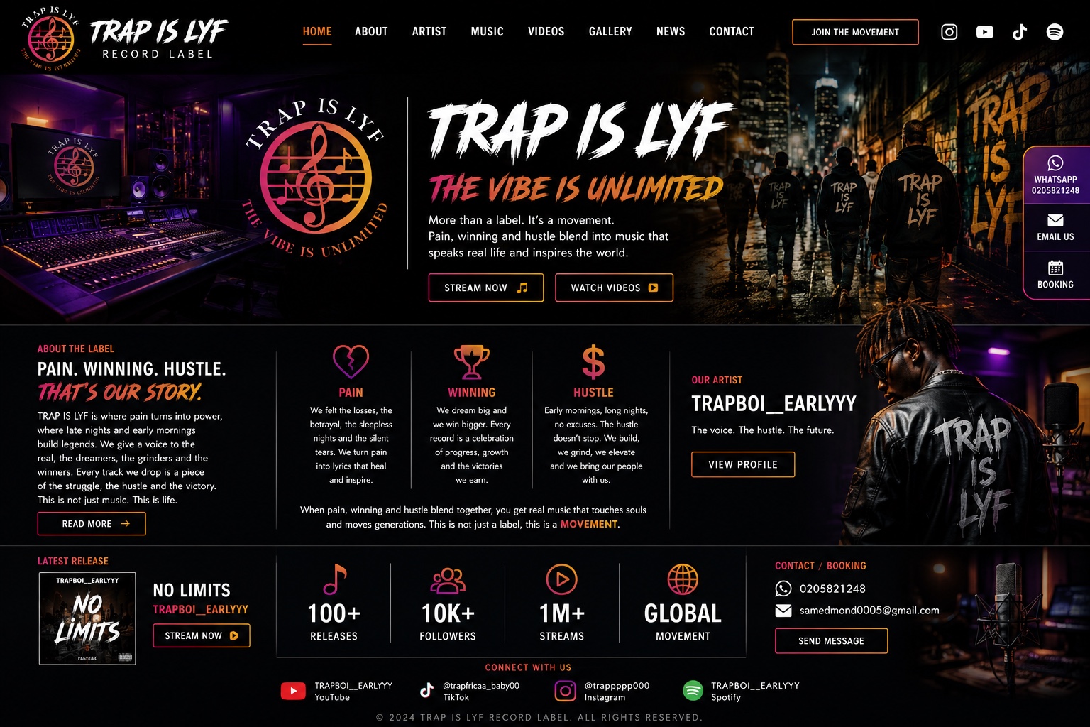 TRAP IS LYF official logo